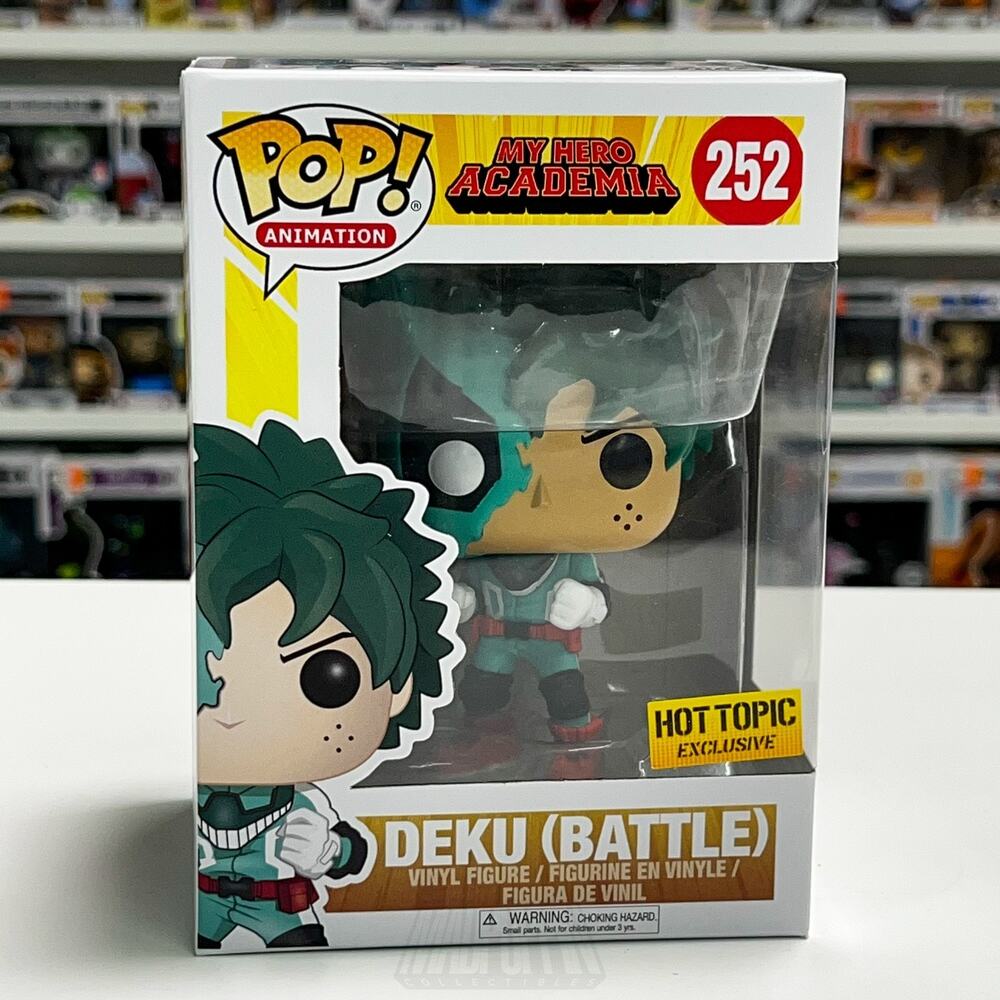 Funko Pop Anime My Hero Academia Deku Battle Hot Topic 252 Izuku Midoria Figure